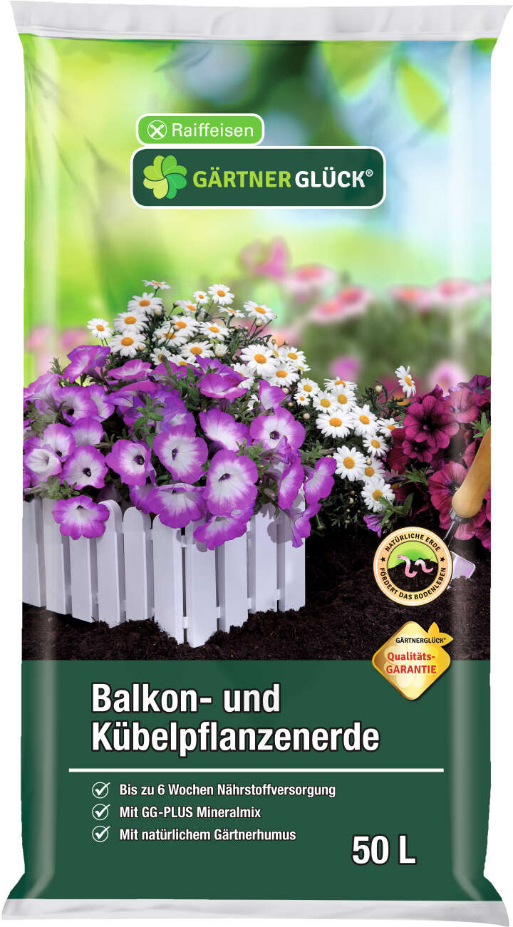 GÄRTNERGLÜCK Balkon- und Kübelpflanzenerde